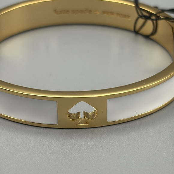 KATE SPADE • Hole Punch Hinged Bangle Bracelet - Picture 5 of 7